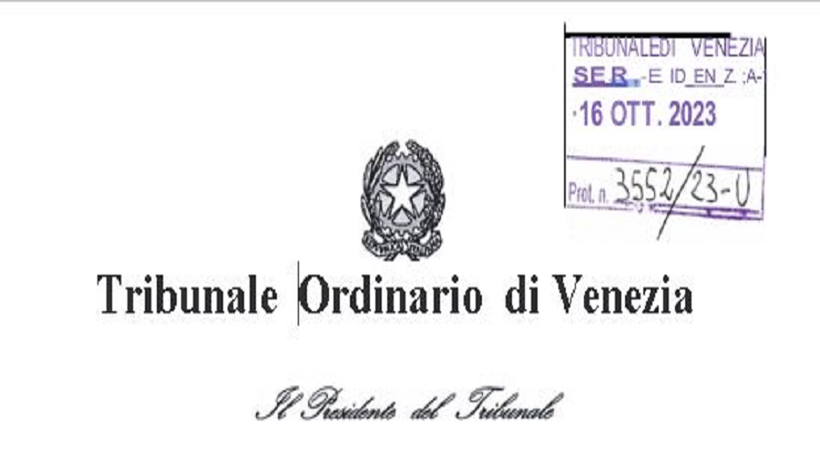 Clicca per accedere all'articolo Indicazioni di massima sulle nuove modalità di iscrizione all'albo Consulenti Tecnici d'Ufficio del Tribunale di Venezia